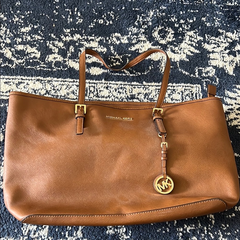 Michael Kors Brown Leather Totes with Classic Design